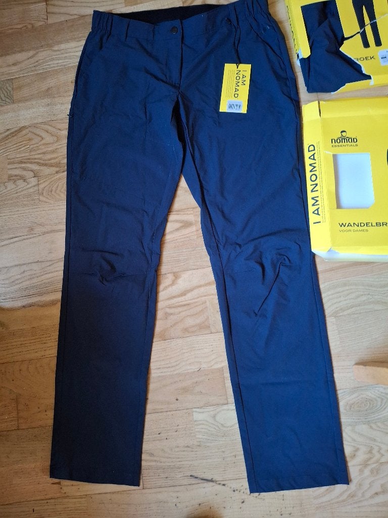 Wandelbroek dames nomad maat l donkerblauw, Ophalen of Verzenden, Nieuw, Kleding