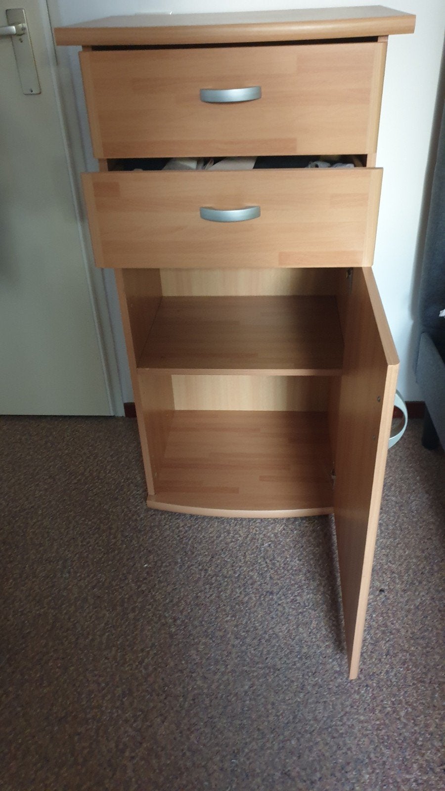 Nachtkastje, Huis en Inrichting, Slaapkamer | Nachtkastjes, Ophalen of Verzenden, Zo goed als nieuw, Minder dan 45 cm