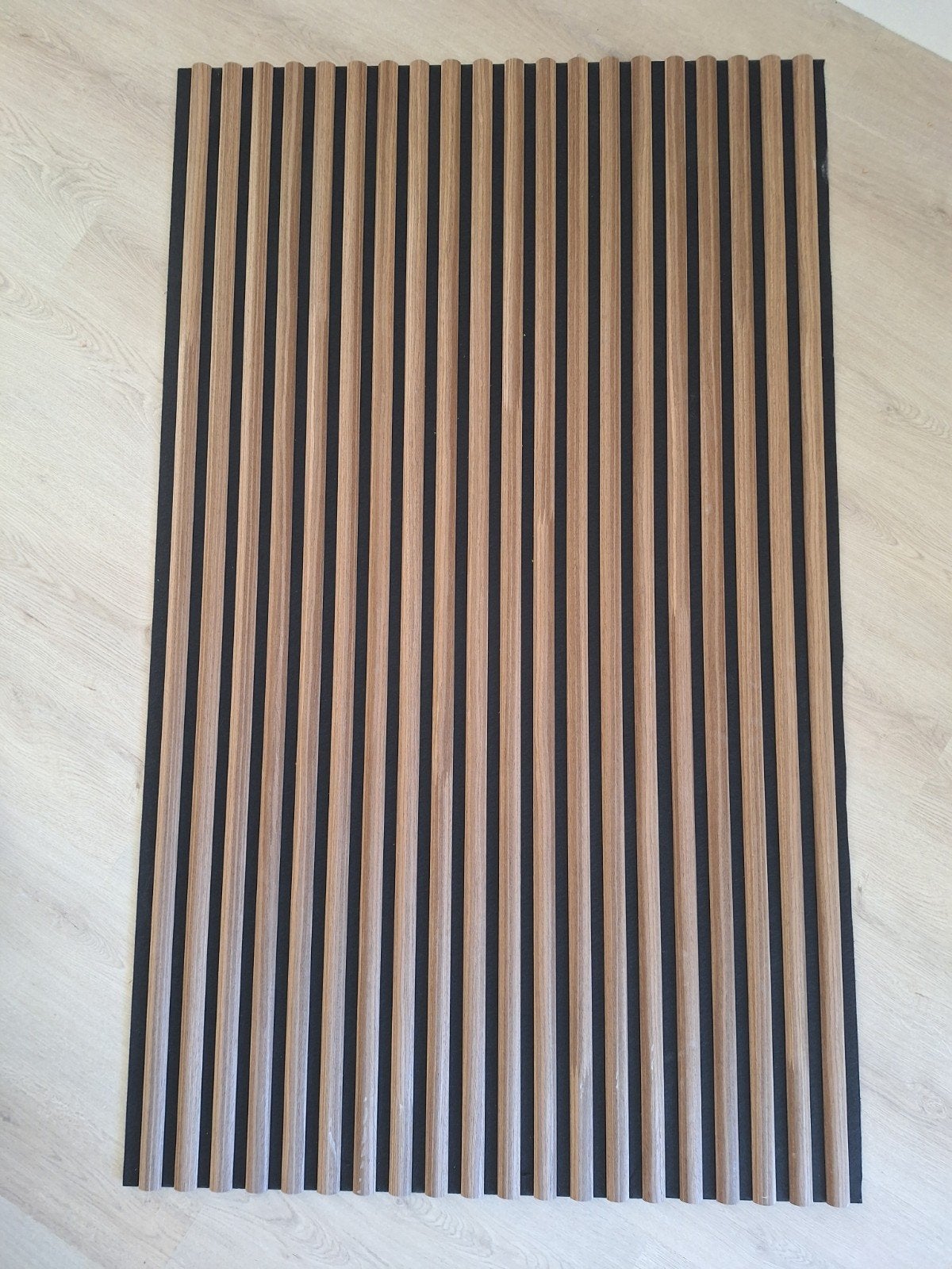 Akoestisch wandpaneel walnootkleur 1x135x60 + 1x135x20cm, Geluiddempend, 135 cm, Hout, Ophalen of Verzenden