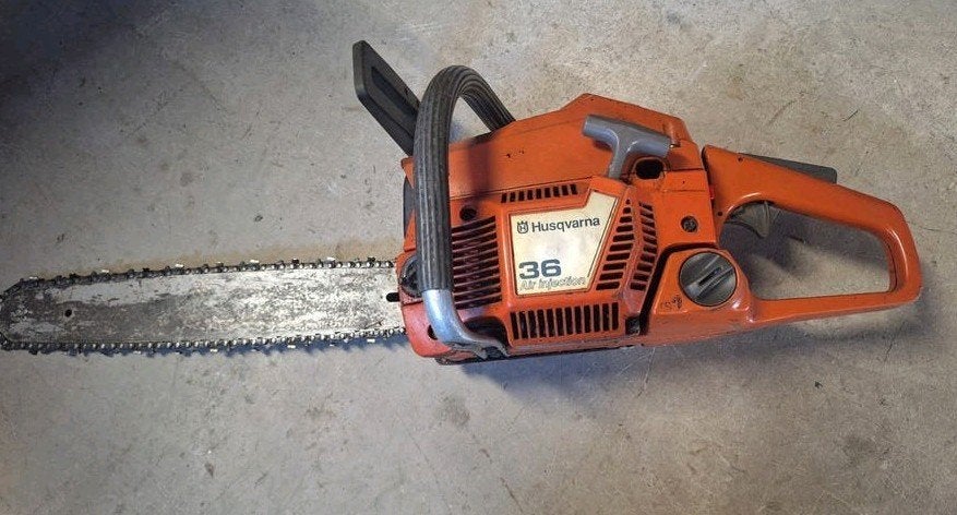Husqvarna 36 kettingzaag, Ophalen, Gebruikt