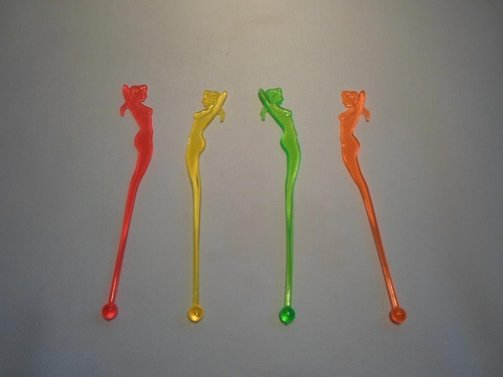 Cocktail Swizzle Sticks Naakte Vrouw, Ophalen of Verzenden, Zo goed als nieuw