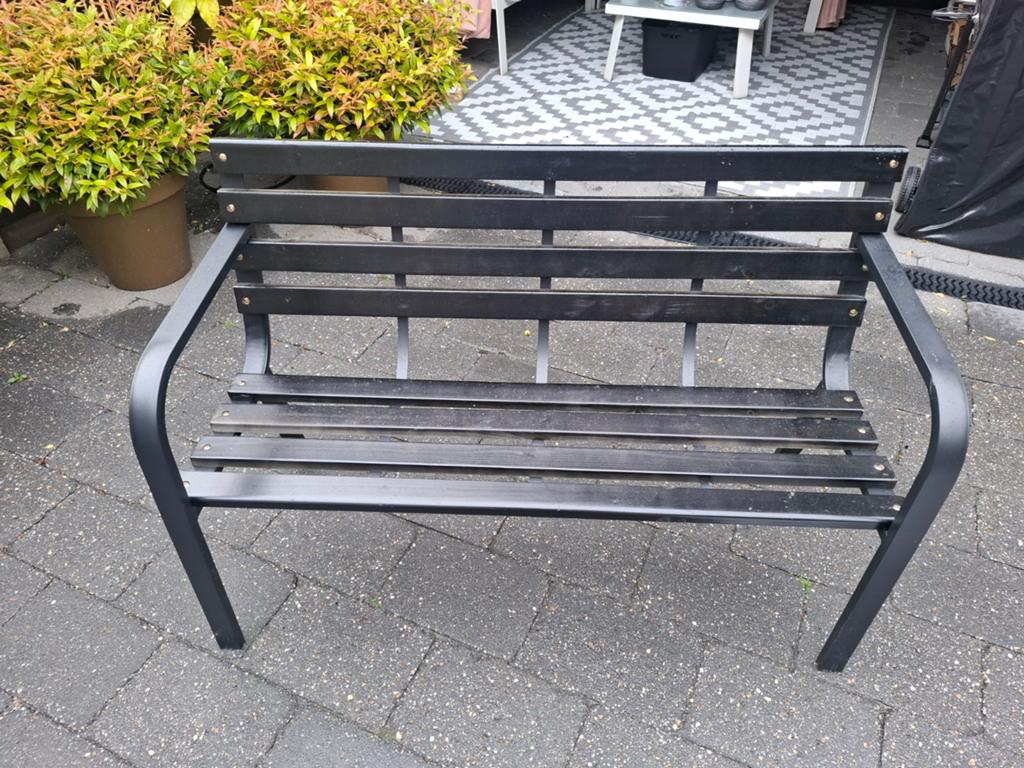 Zwarte Tuinbank - UV- en Weerbestendig, Ophalen, Nieuw, Hout