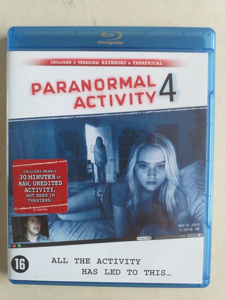 Paranormal Activity 4 Bluray, Horror, Engels, Vanaf 16 jaar, Nederlands