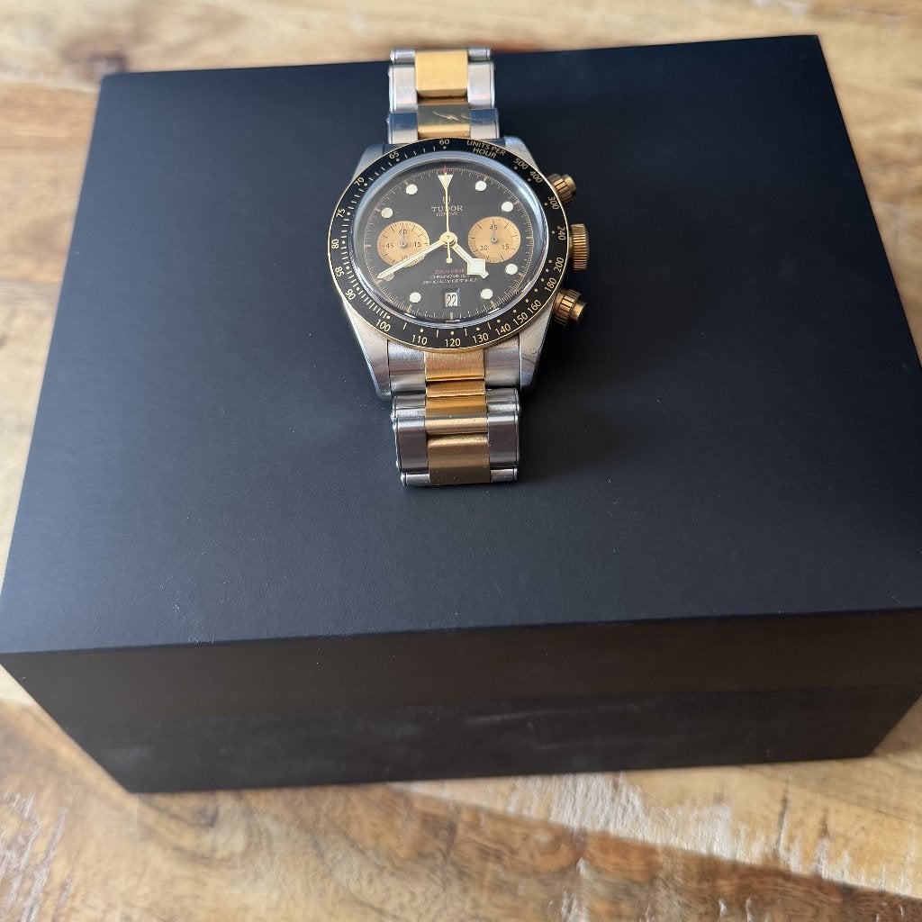 Tudor Black Bay Chrono S&G 41 mm 79363N – full set, Sieraden, Tassen en Uiterlijk, Horloges | Heren, Overige merken, Staal, Staal