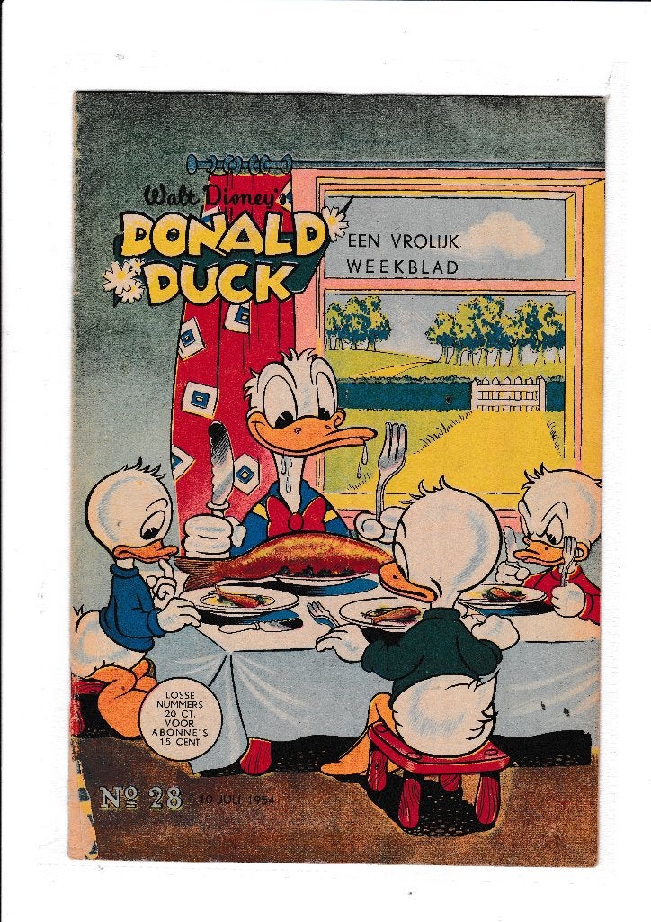 Donald Duck 1954 - No. 28, Eén stripboek, Verzenden, Gelezen