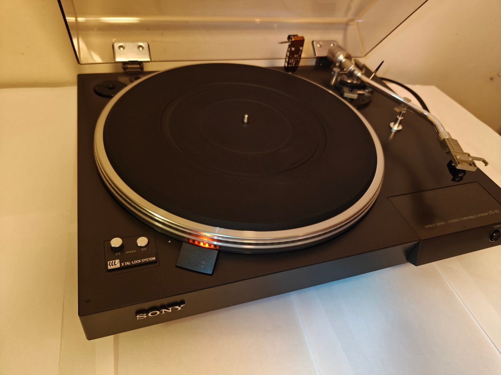 Sony PS-X3 Direct Drive + Shure + AT cartridge; turntable, Ophalen of Verzenden, Sony
