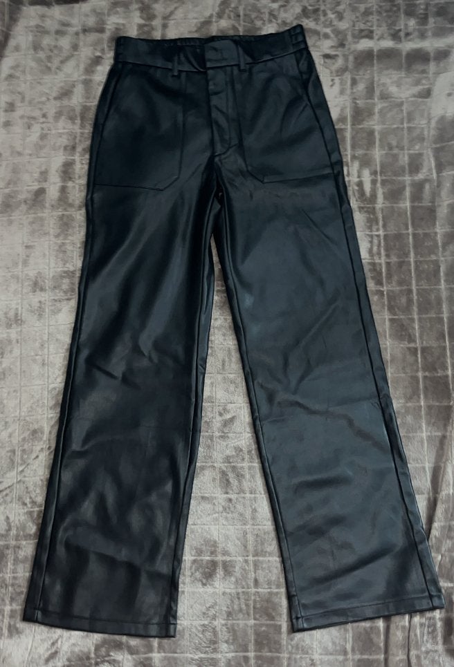Leren broek, Kleding | Dames, Zwart, Maat 42/44 (L), Ophalen of Verzenden, Zo goed als nieuw