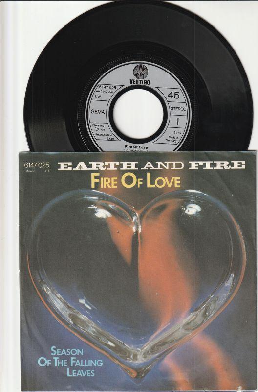 EARTH & FIRE - FIRE OF LOVE // SEASONS OF THE FALLING LEAVES, Cd's en Dvd's, Vinyl Singles, 7 inch, Single, Pop, Fotohoes