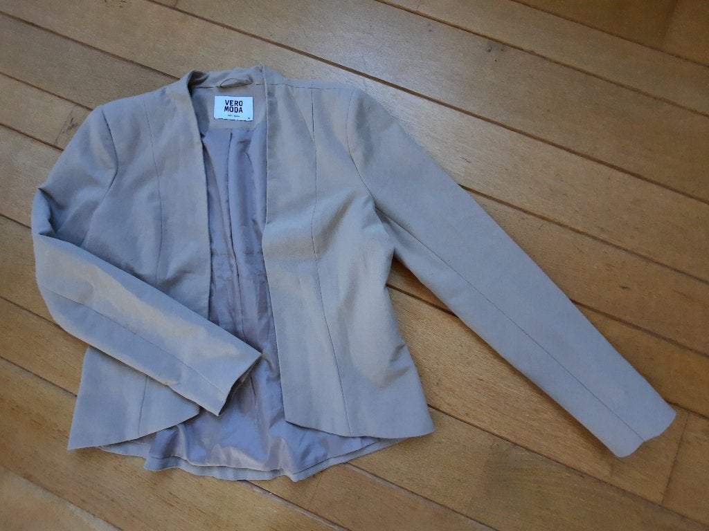 Vero Moda colbert blazer zand maat 36, Vero Moda, Beige, Ophalen of Verzenden, Zo goed als nieuw