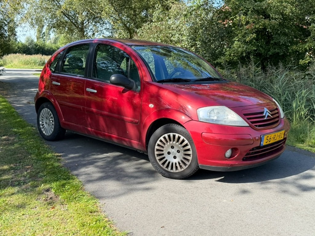Citroën C3 1.4 I AUT 2005 Rood | AUTOMAAT, Auto's, 15 km/l, Origineel Nederlands, Bedrijf, Grijs