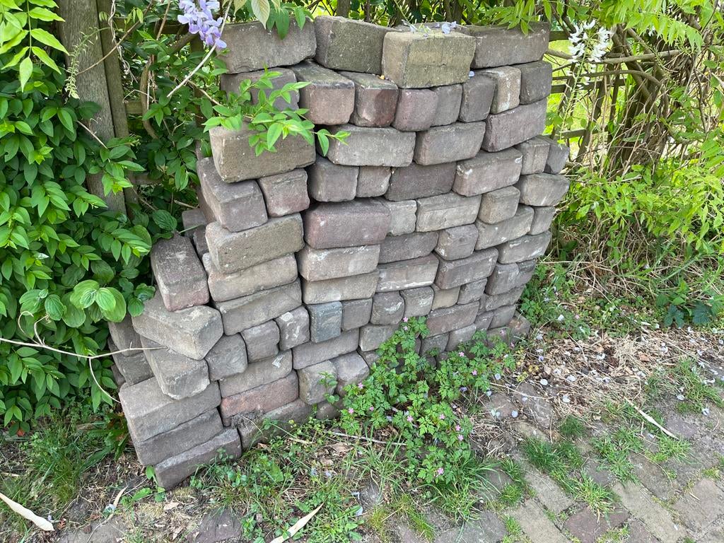Gebruikte klinkers voor tuin of oprit, Tuin en Terras, Tegels en Klinkers, Ophalen, Gebruikt, Klinkers, 10 m² of meer