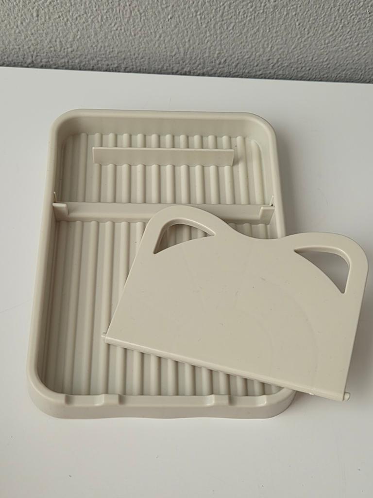 Handige Lepelhouder / Houder voor Keukengerei, pannendeksel, Beige, Overige typen, Kunststof, Ophalen of Verzenden