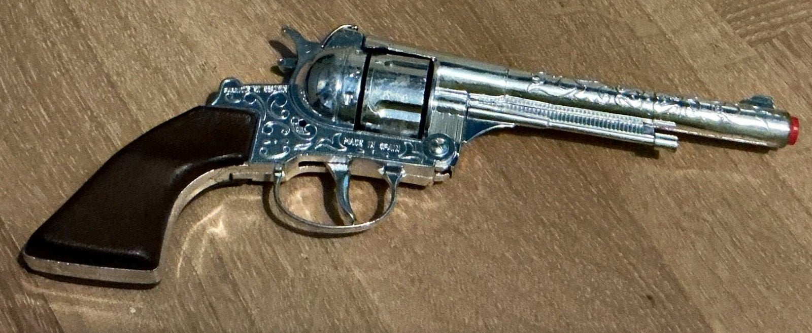 klappertjes pistool van ijzer, Ophalen of Verzenden, Gebruikt, Overige typen, Met geluid