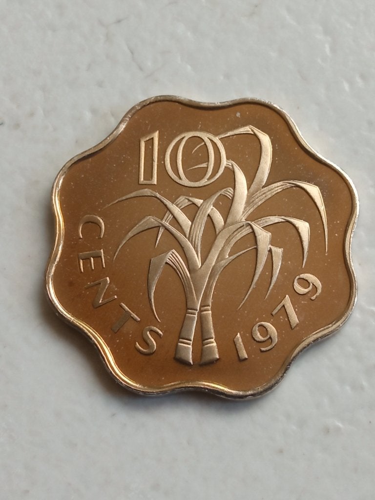 Swaziland 10 cent 1979., Postzegels en Munten, Ophalen of Verzenden, Overige landen, Losse munt