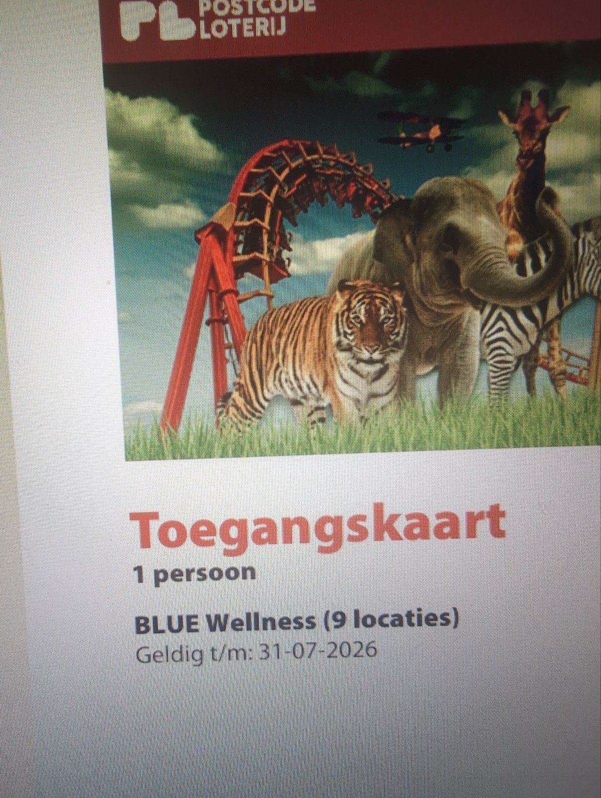 1 dag ticket blue welness sauna, Tickets en Kaartjes, Eén persoon, Ticket of Toegangskaart