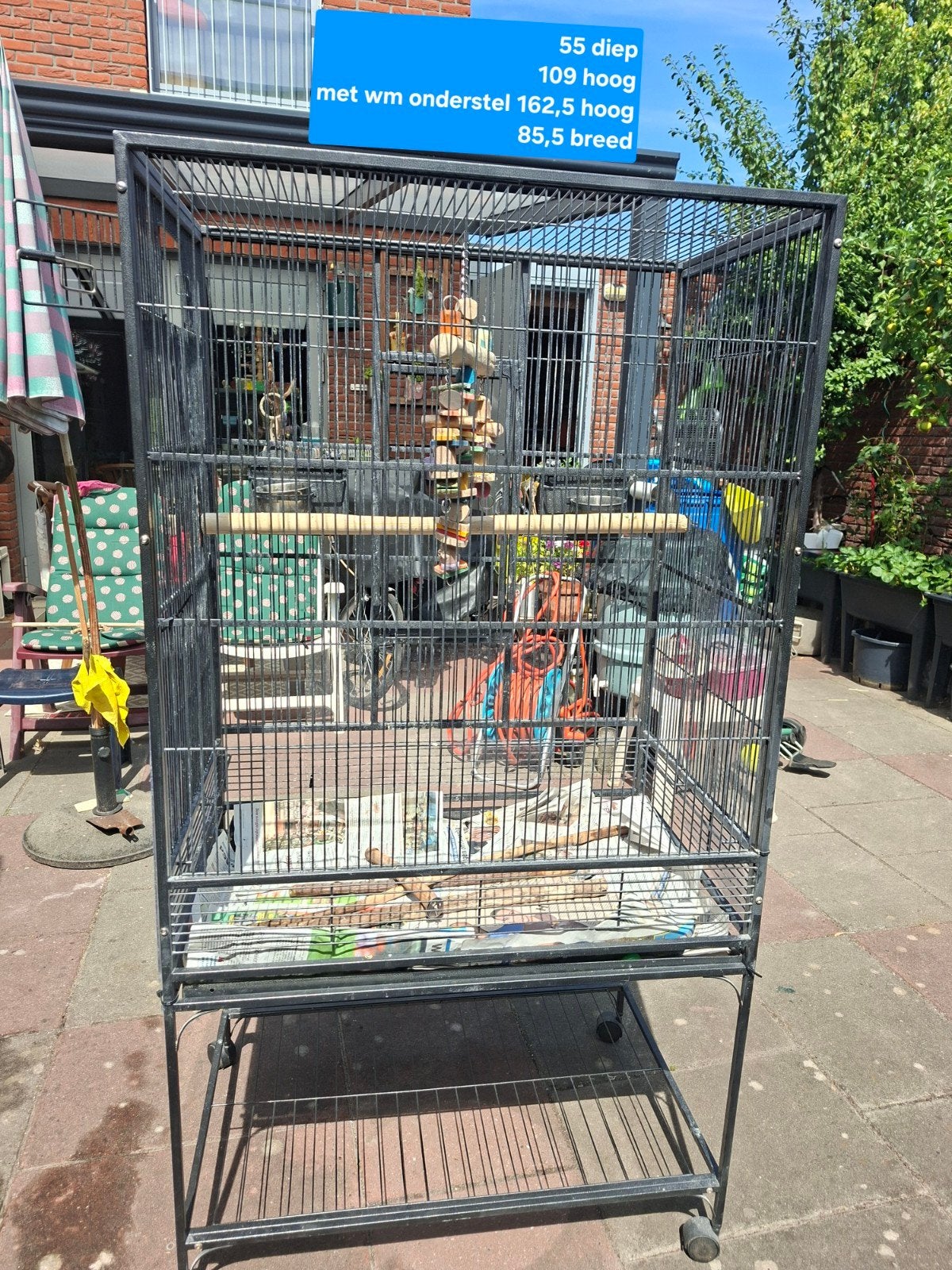 RUILEN/ Tekoopt, Dieren en Toebehoren, Ophalen, Gebruikt, Metaal, Vogelkooi