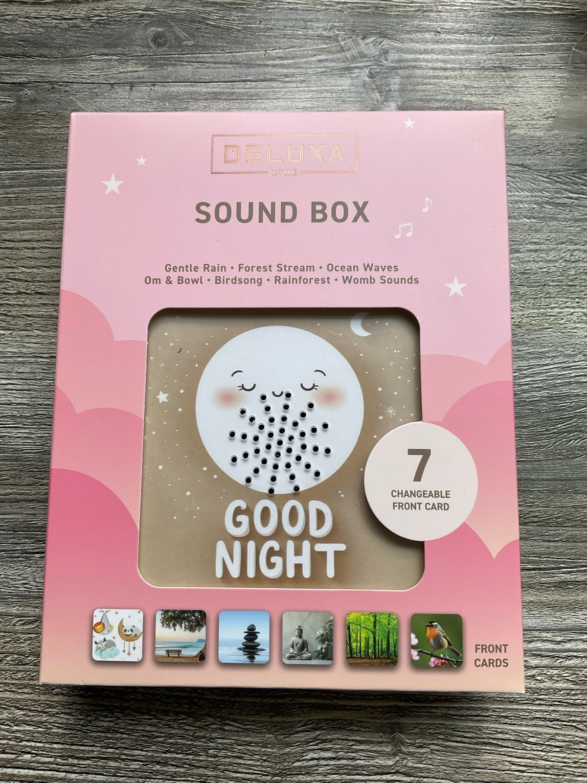 Deluxa Sound Box Slaaptrainer met o.a. Natuurgeluiden, Ophalen of Verzenden, Nieuw
