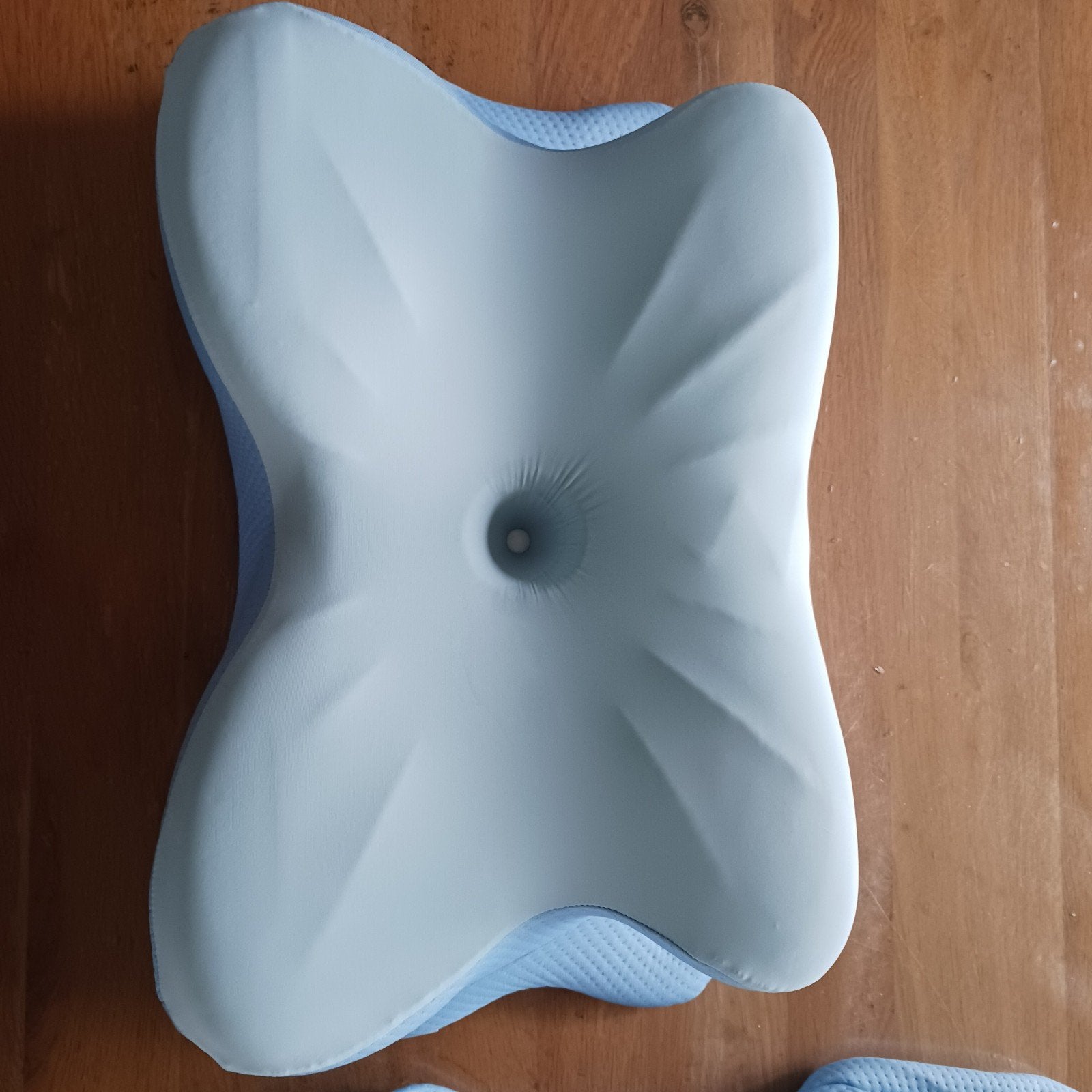 Zgan Derilo ergo kussen, Eenpersoons, Blauw, Ophalen of Verzenden, Zo goed als nieuw