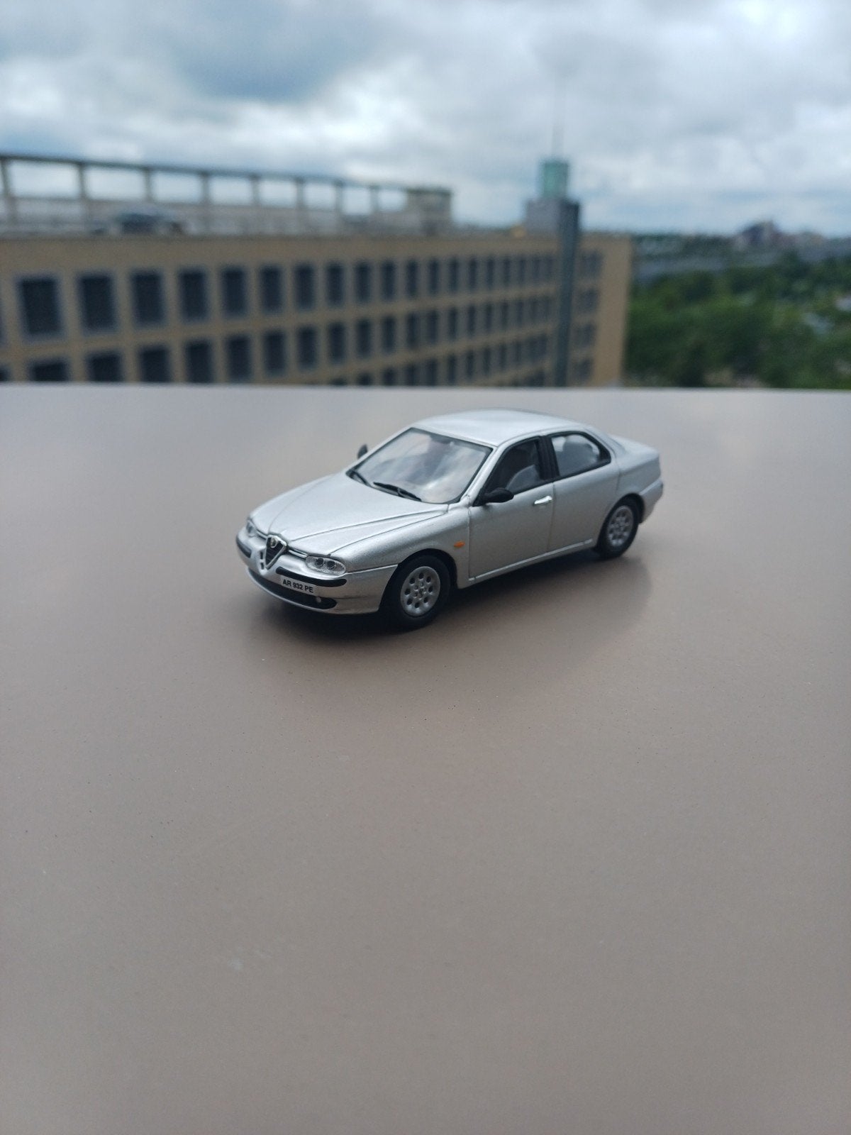 Alfa Romeo 156 Solido 1/43 - Zilveren Miniatuur Auto, Ophalen of Verzenden, Zo goed als nieuw, Auto, Solido