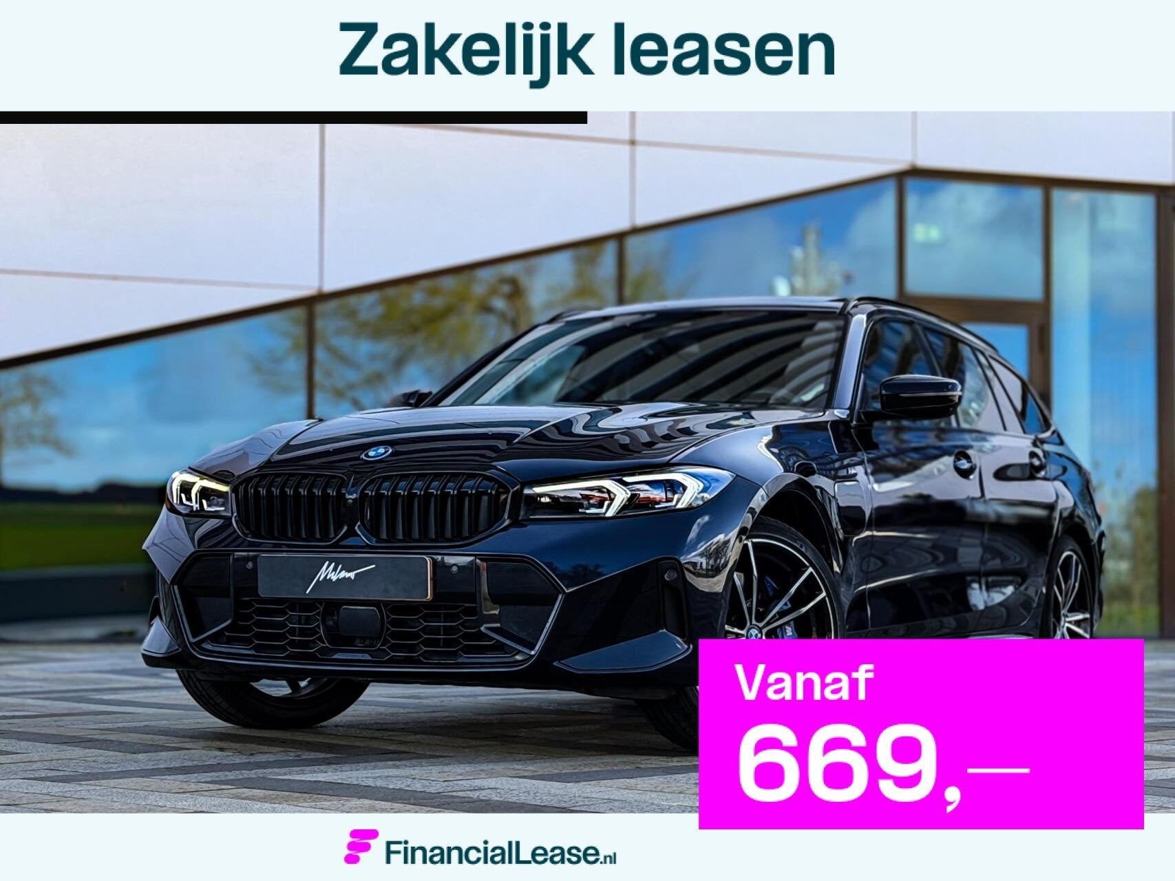 BMW 3-serie Touring 330e Xdrive M Sport |Pano|Carbon|HUD|H&K, Automaat, Zwart, 4 cilinders, Blauw