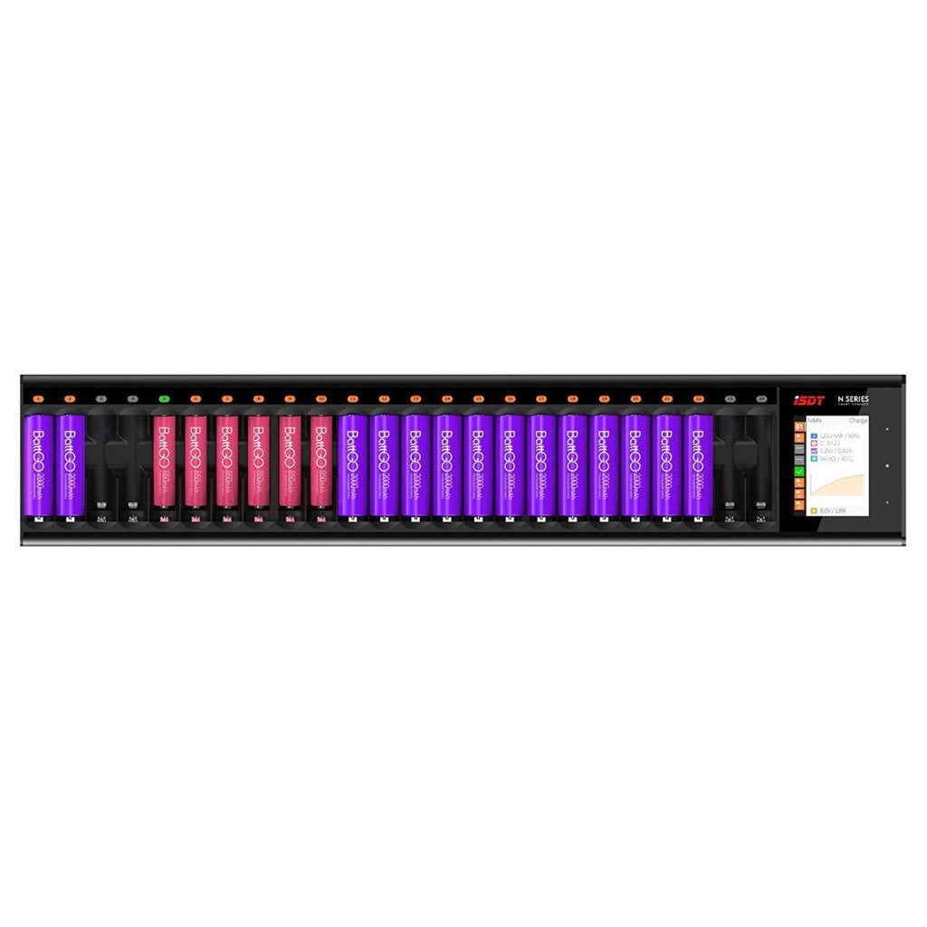 Batterijen lader penlites AA AAA R6 Penlite GP RC  NiMH NiCd, Ophalen of Verzenden, Zo goed als nieuw, Oplaadbaar
