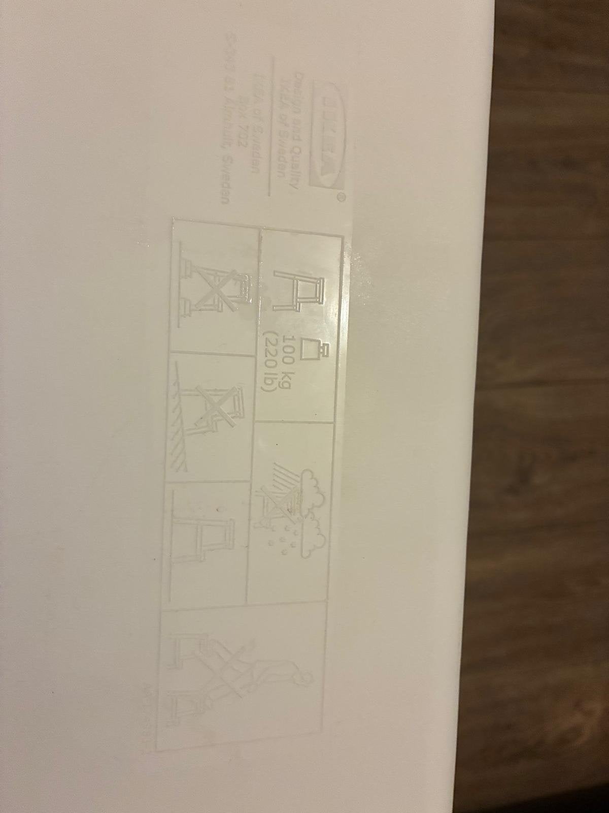 Bolmen kruk - Wit kunststof opstapje van IKEA, Huis en Inrichting, Krukjes, Ophalen, Zo goed als nieuw, Kunststof