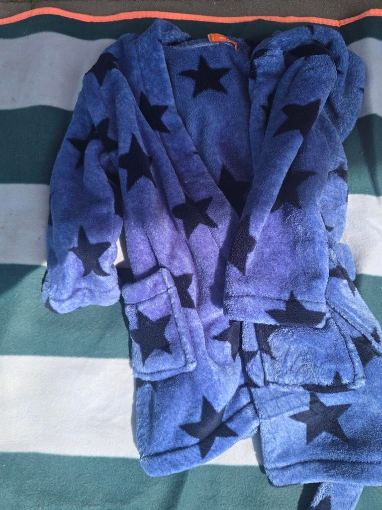 Badjas blauw met sterren - Maat 98/104, Ophalen, Gebruikt, Jongen of Meisje, Nacht- of Onderkleding