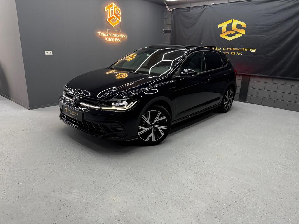 Volkswagen Polo 1.0 TSI 3x R-Line Edition-PANO-Keyless-CAM-A, Stof, 95 pk, Zwart, Origineel Nederlands