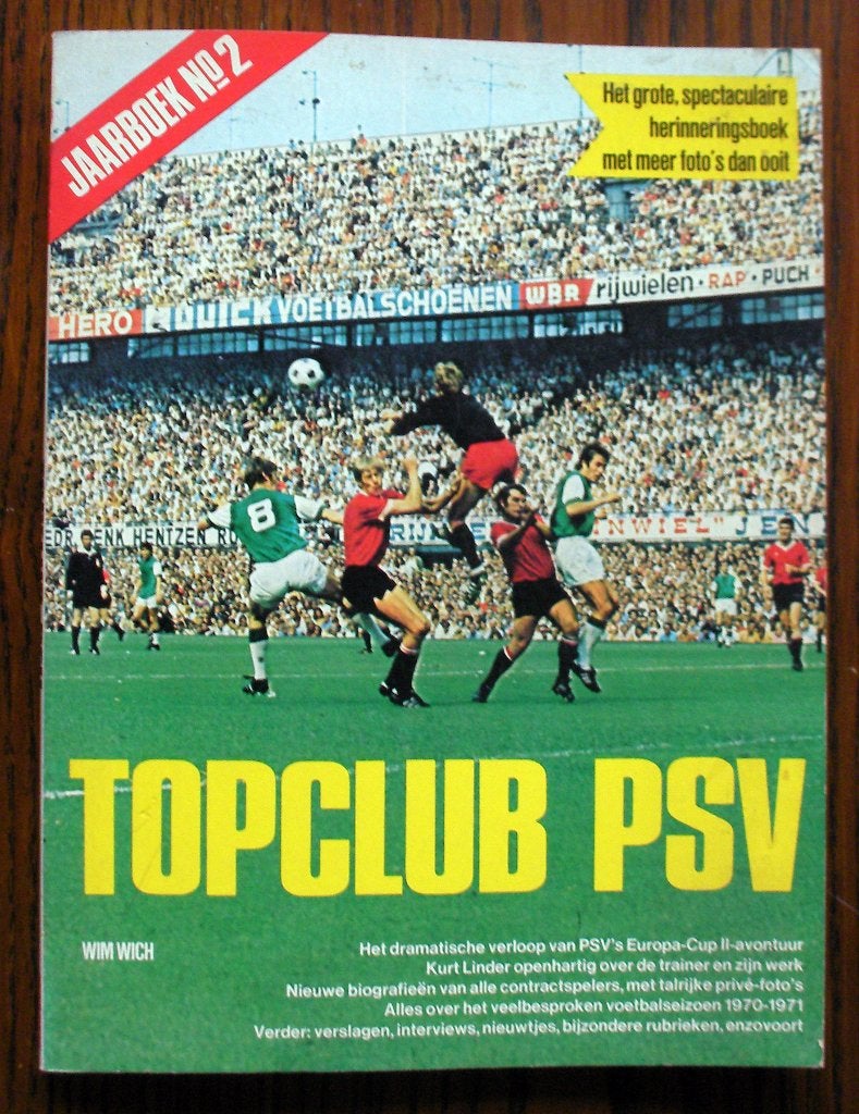 Topclub PSV, jaarboek nr.2, 1971, Boeken, Sportboeken, Balsport, Wim wich, Ophalen, Gelezen