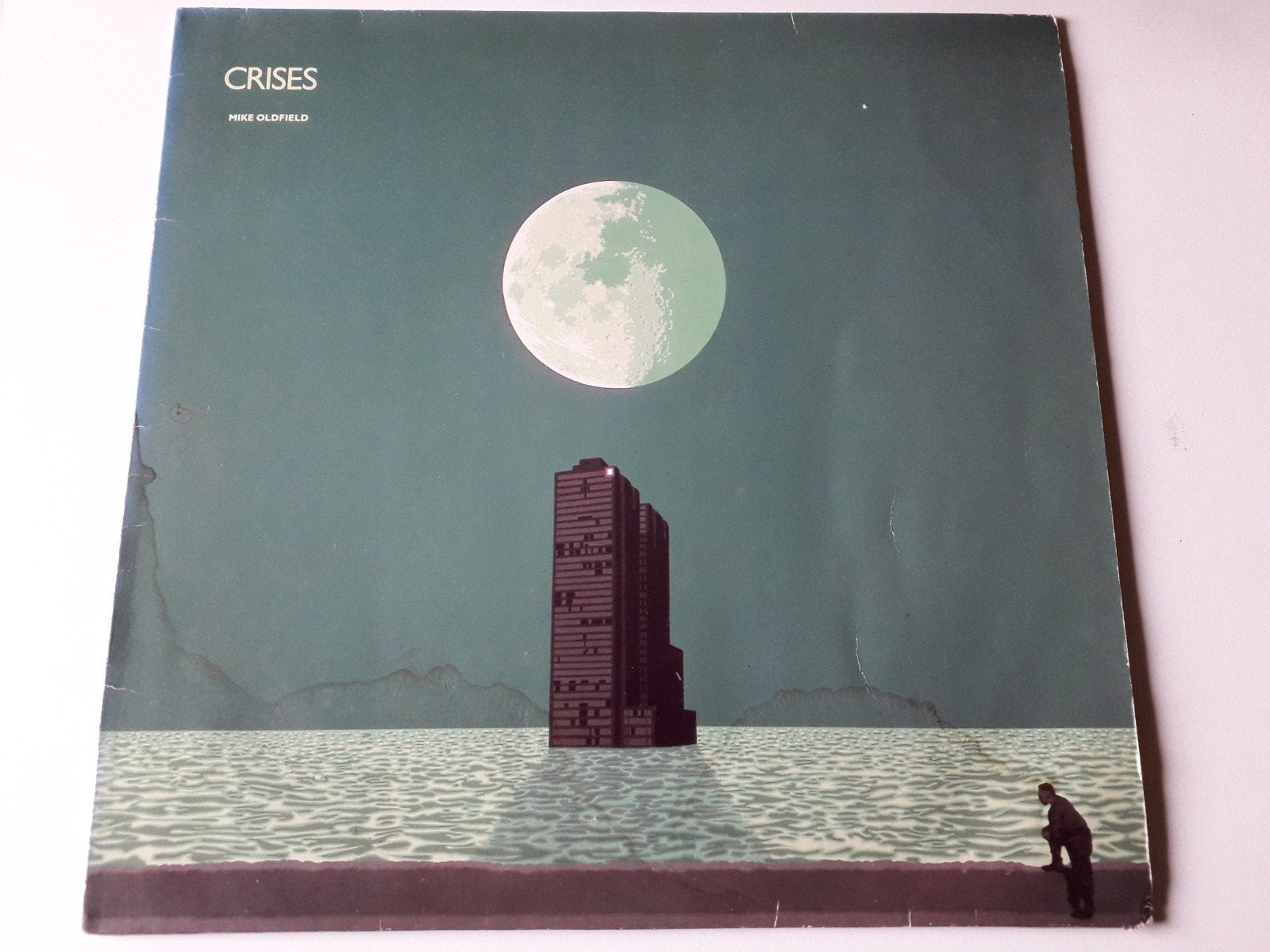 Lp vinyl   Mike Oldfield - Crisis (met: Moonlight Shadow), Ophalen of Verzenden, LP