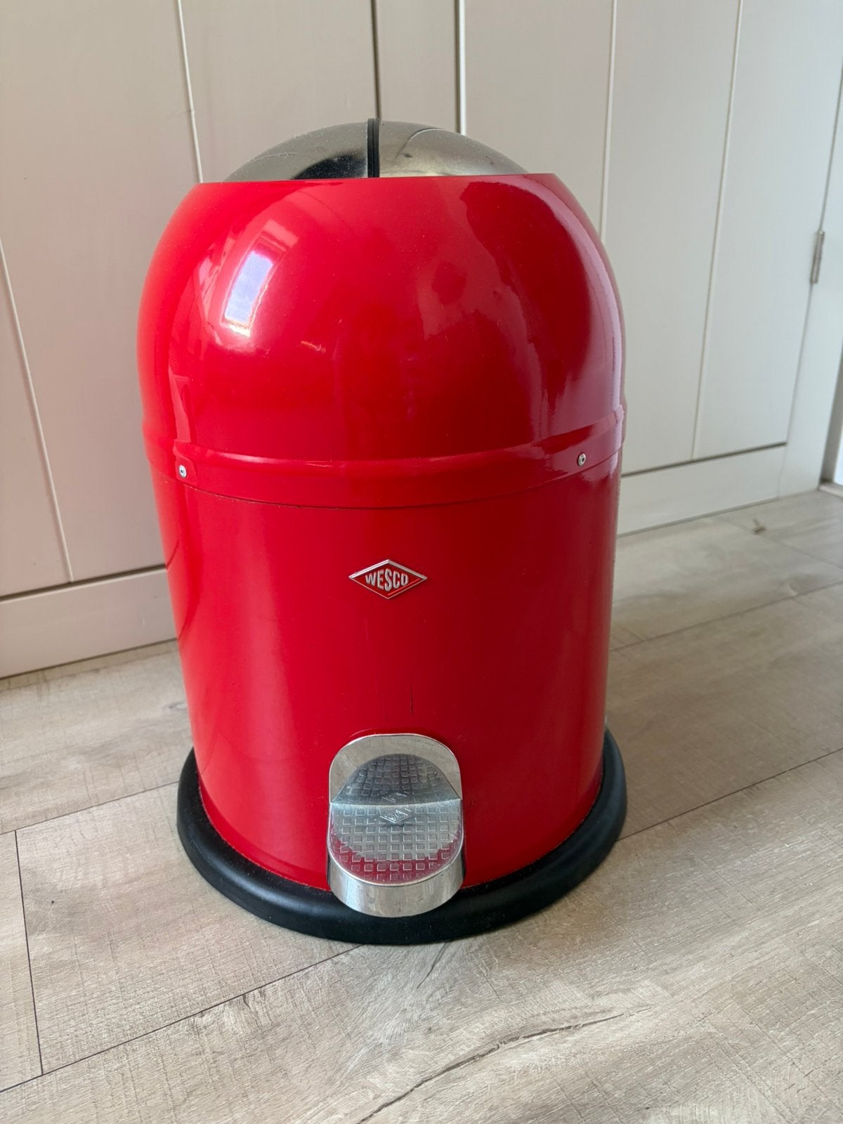 Wesco Kickmaster pendaalemmer 12 liter, Huis en Inrichting, Met pedaal, Ophalen of Verzenden, Zo goed als nieuw, Metaal