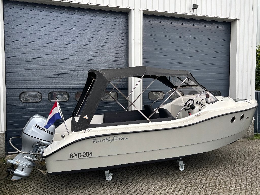Oud Huijzer 630 Cabin met Honda 100 pk, Watersport en Boten, Sloepen, Gebruikt, 6 m, 2 m, Oud Huijzer