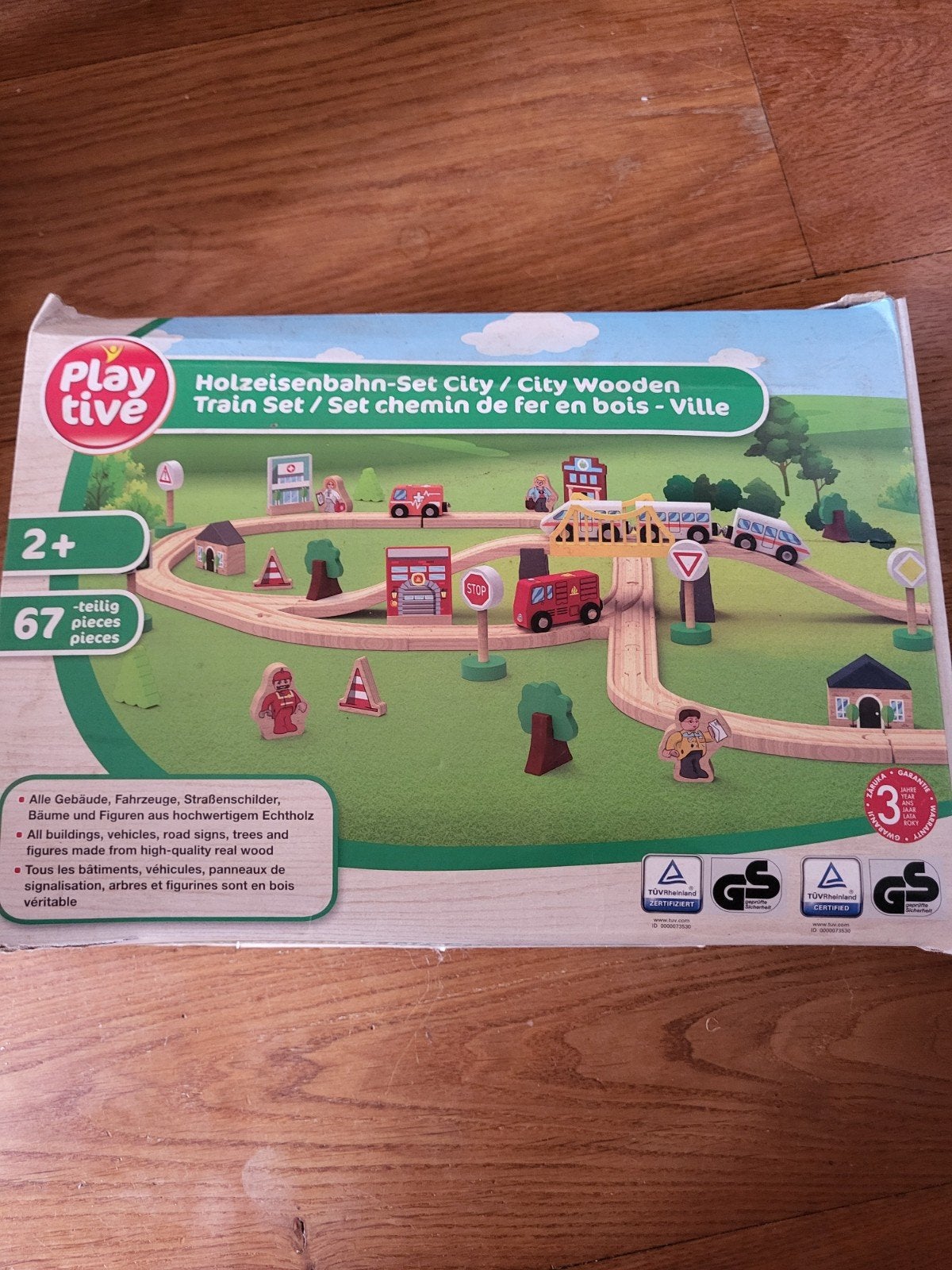 Playtive Houten Treinset City - 67 delig, Ophalen, Gebruikt