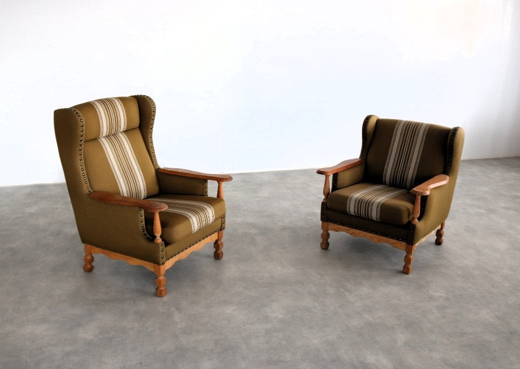 Brutalist fauteuils | armchairs | jaren 60 | Deens, Huis en Inrichting, Fauteuils, Gebruikt, ., 75 tot 100 cm, Ophalen of Verzenden