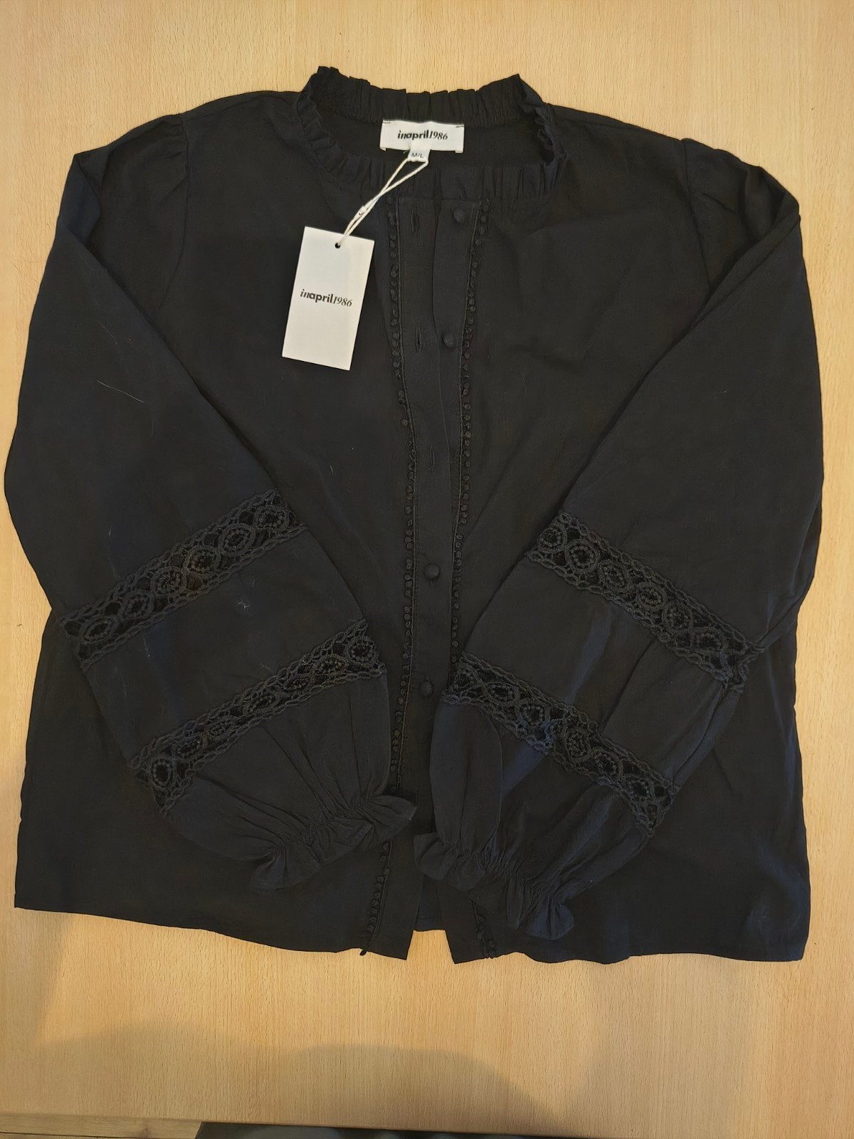 inapril 1986 blouse, Zwart, Nieuw, Inapril1986, Ophalen