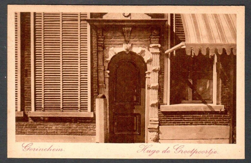 Oude Ansicht - Gorinchem - Hugo de Grootpoortje - ZH., Ophalen of Verzenden, 1940 tot 1960, Ongelopen, Zuid-Holland