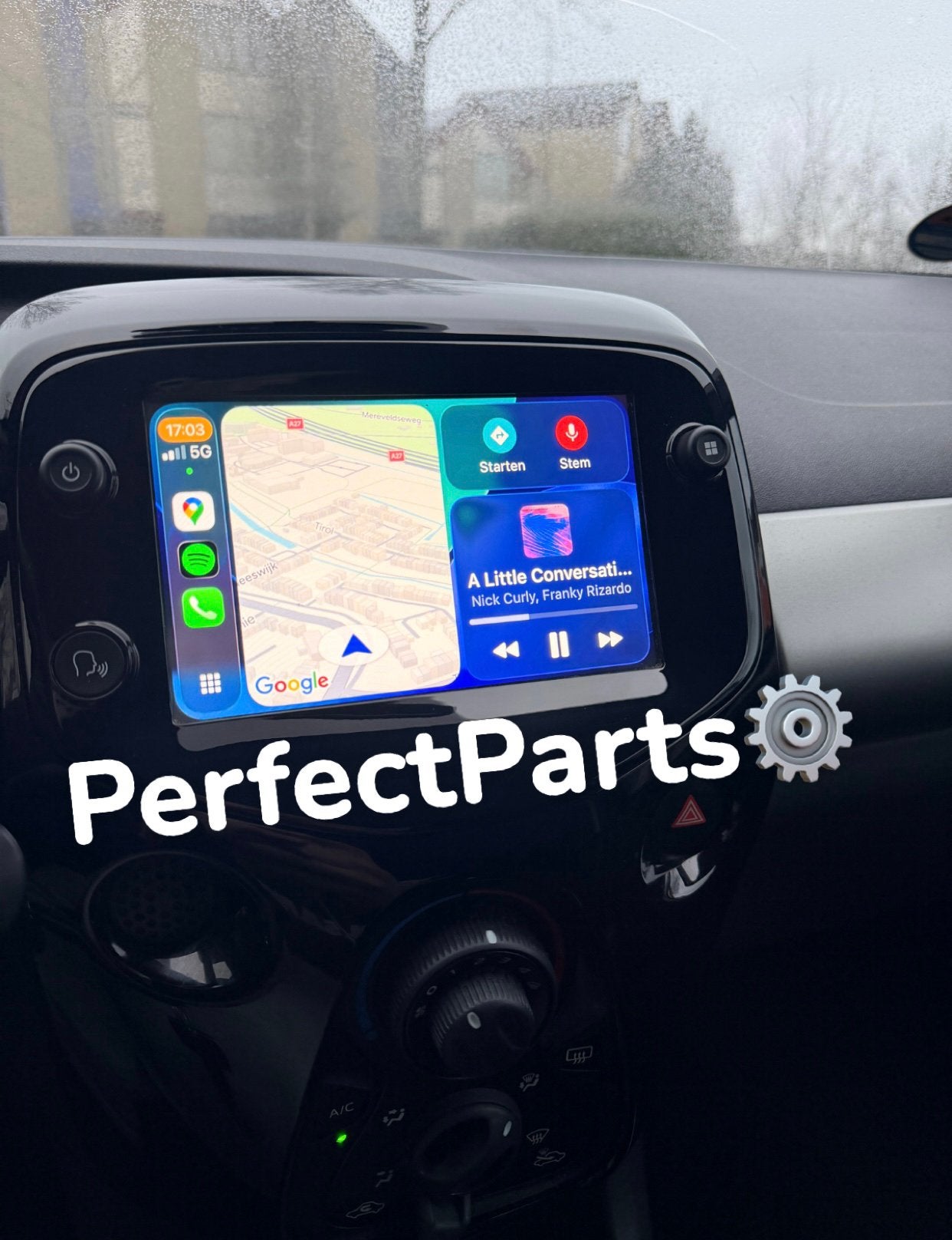 ORIGINELE RADIO CARPLAY PEUGEOT 108 -TOYOTA AYGO-CITROEN C1