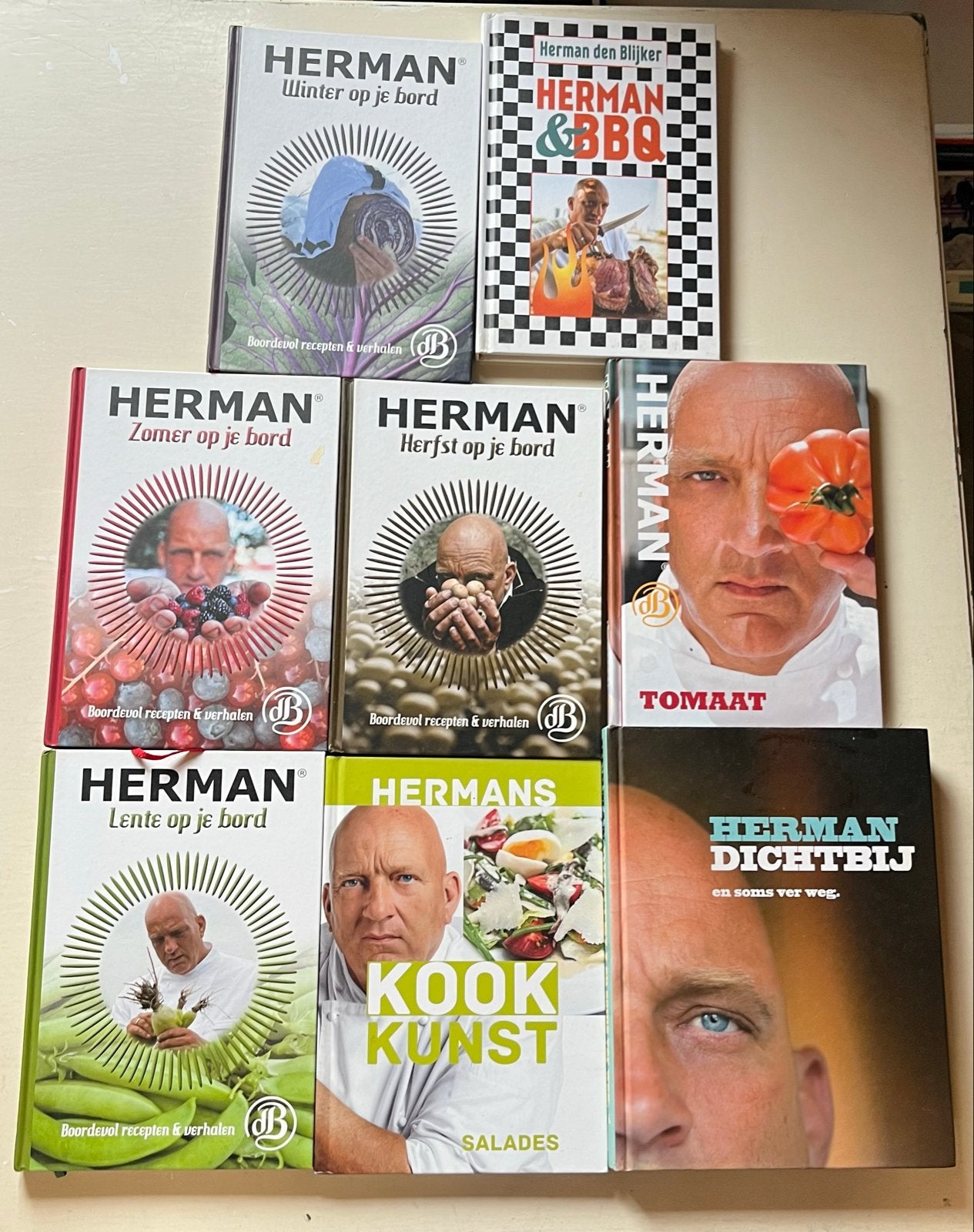 Herman den Blijker Kookboeken Collectie (8 stuks), Voorgerechten en Soepen, Ophalen of Verzenden, Zo goed als nieuw, Gezond koken