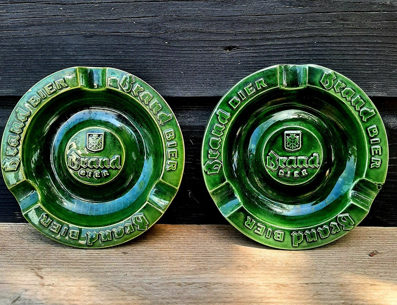 Vintage - BRAND - Asbak - (Bier / Keramiek), Verzamelen, Ophalen of Verzenden, Zo goed als nieuw, Asbak
