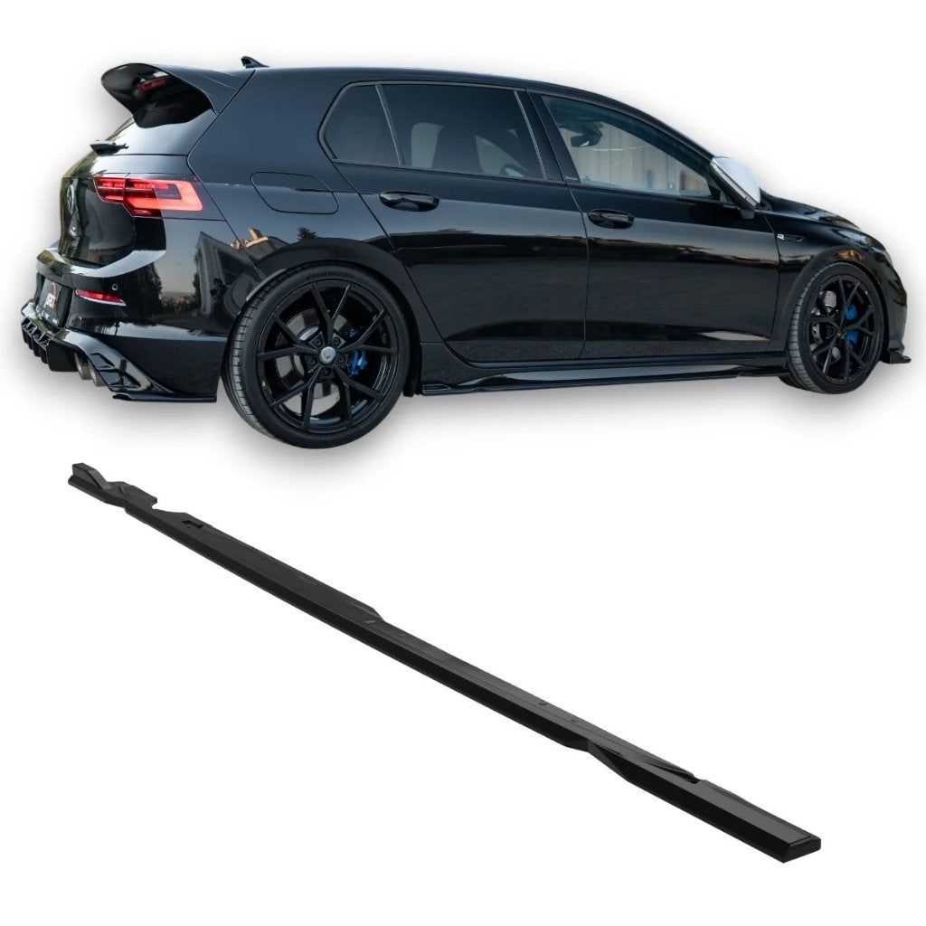 VW Golf Mk8 R Sideskirts Hoogglans Zwart 2020-2024, Auto diversen, Ophalen of Verzenden