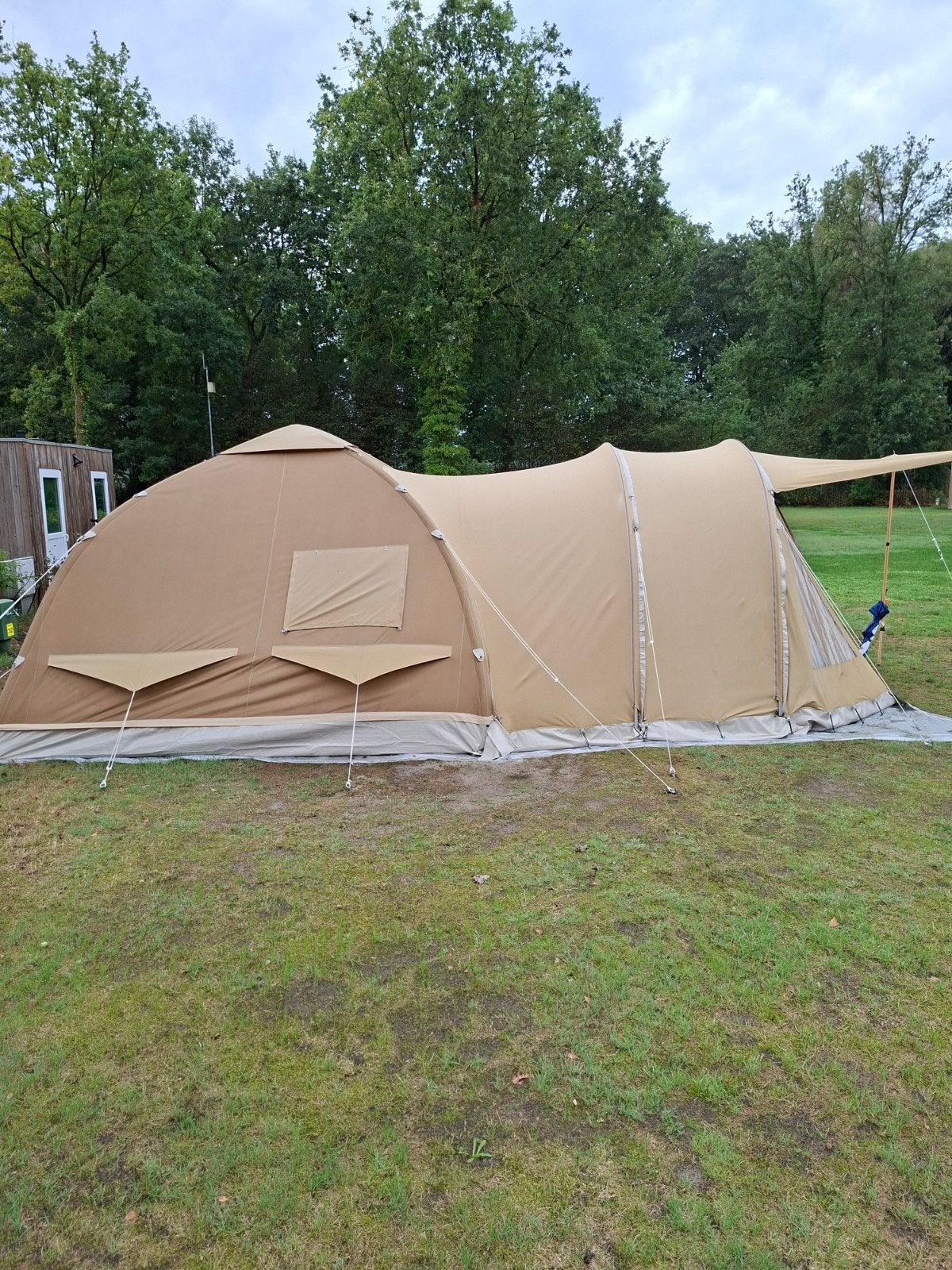 Mooie Karstentent 350 oppomptent, Caravans en Kamperen, Tenten, Ophalen, Gebruikt, Tot en met 4