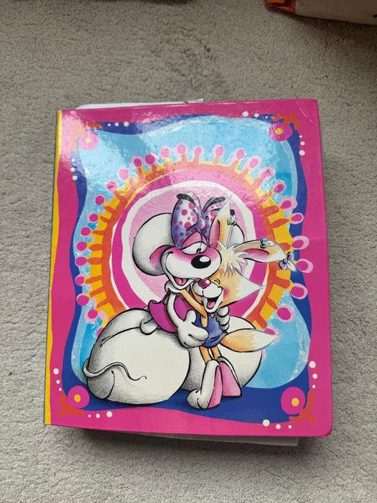 Grote Diddl verzameling: stickers, blokken, kaarten en mee, Ophalen of Verzenden, Verschillende figuren, Gebruikt, Papier, Kaart of Schrift