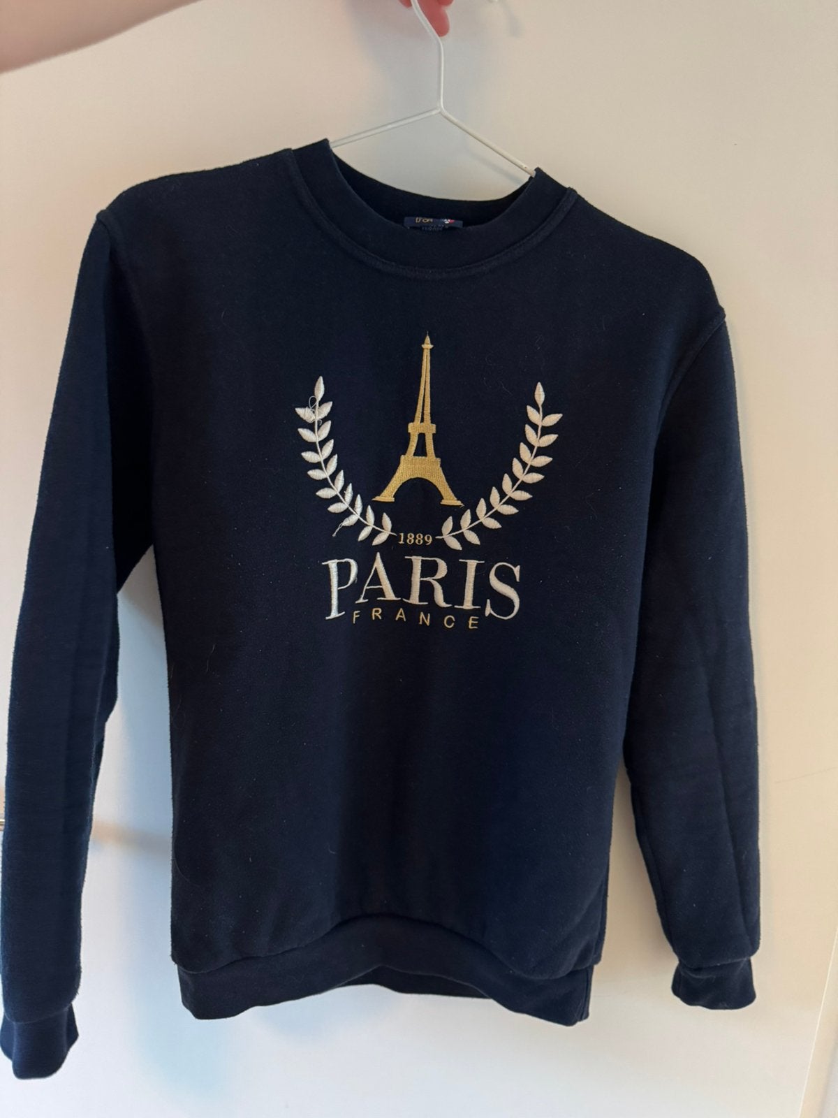 Trui Paris, Kleding | Dames, Ophalen, Zo goed als nieuw, Maat 34 (XS) of kleiner, Blauw