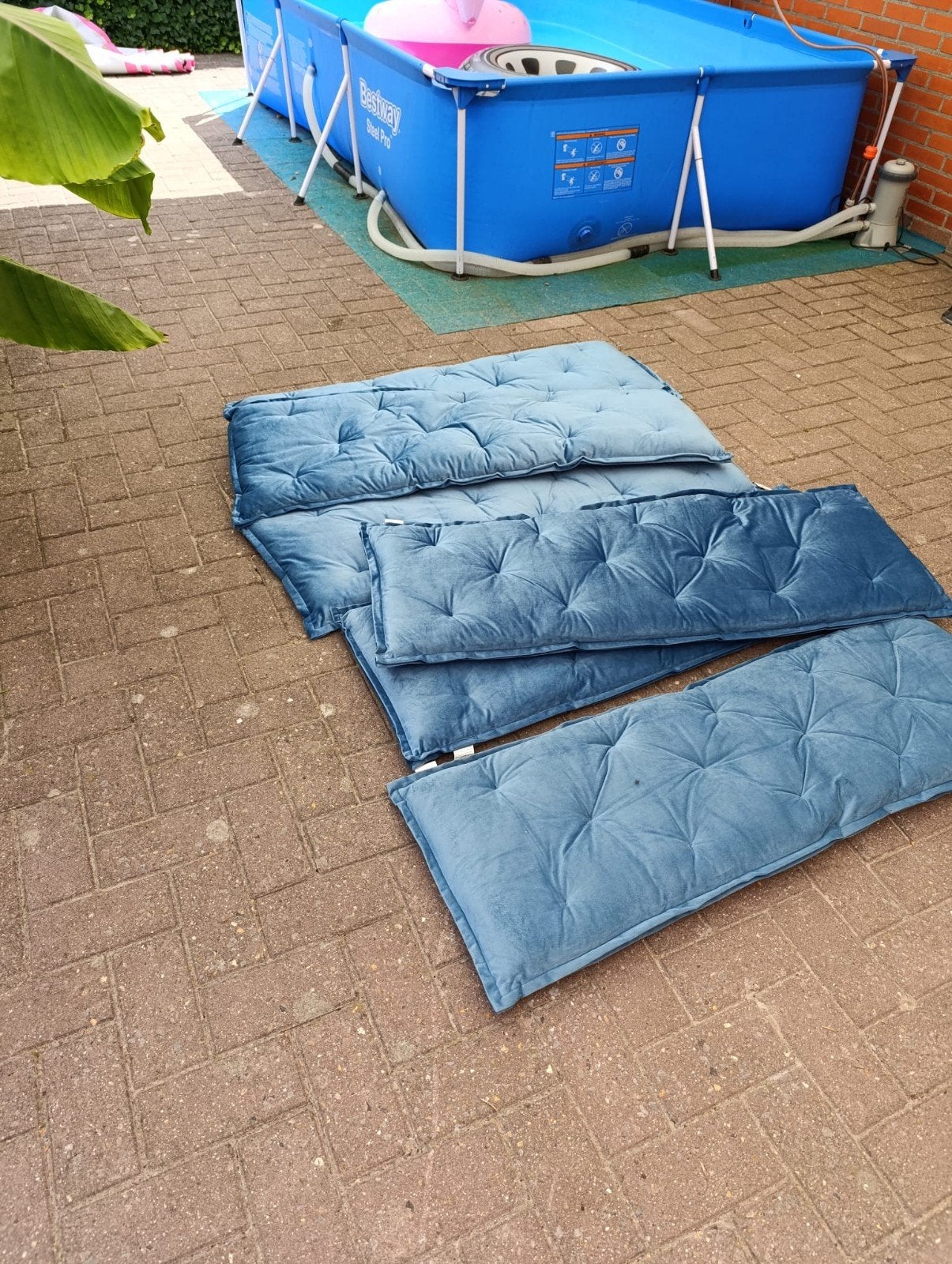 6 prachtige fluwelen zit kussens, Ophalen, Zo goed als nieuw