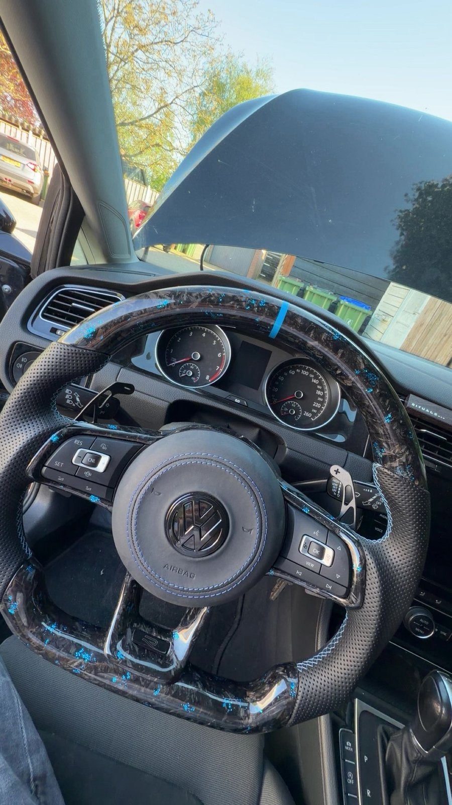 Volkswagen golf stuur forged carbon., Auto-onderdelen, Interieur en Bekleding, Ophalen of Verzenden, Volkswagen