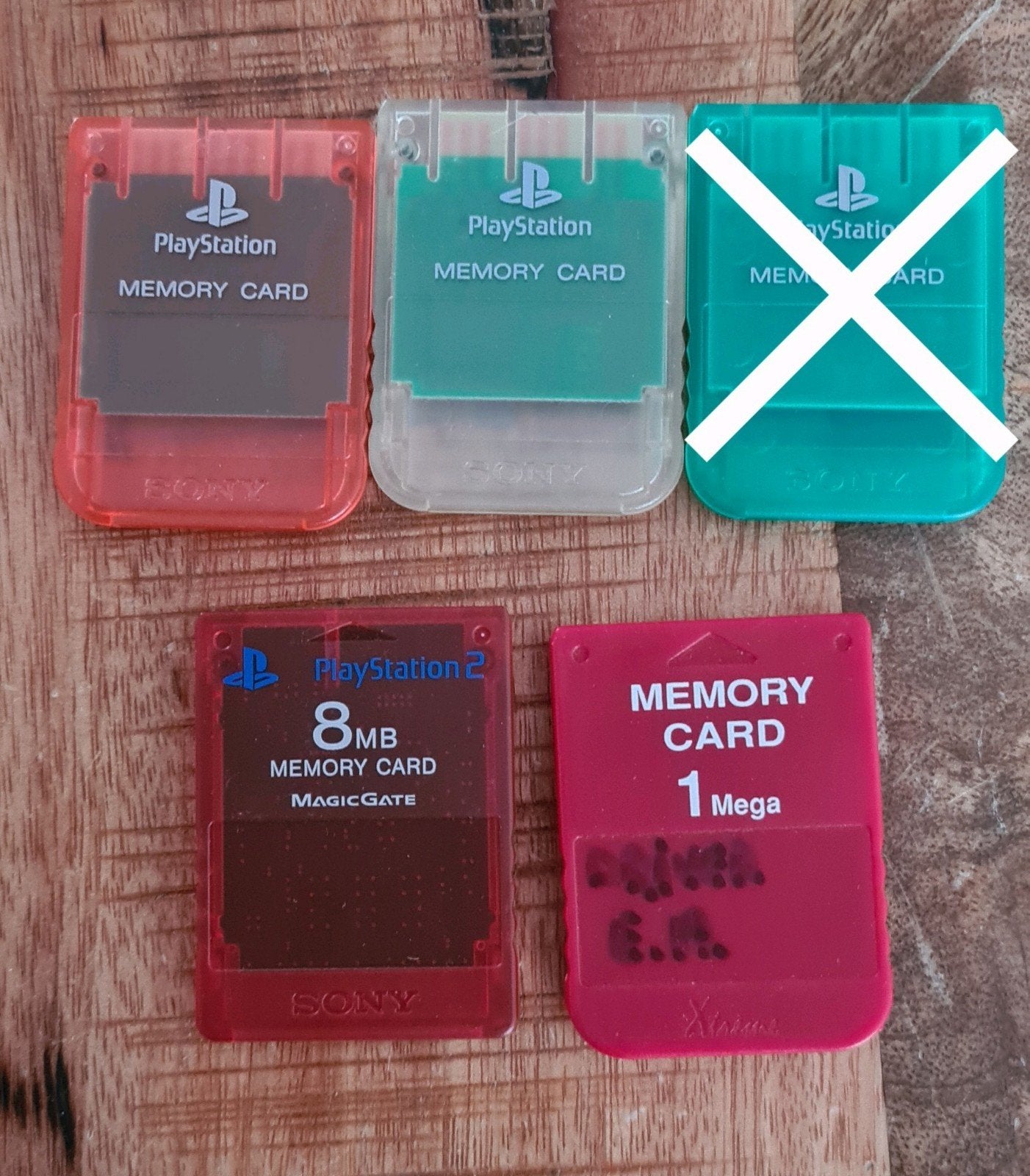 PlayStation Memory Cards (PS1 & PS2) - Origineel & 3rd Party, Ophalen of Verzenden, Gebruikt, Geheugenkaart, PlayStation 1