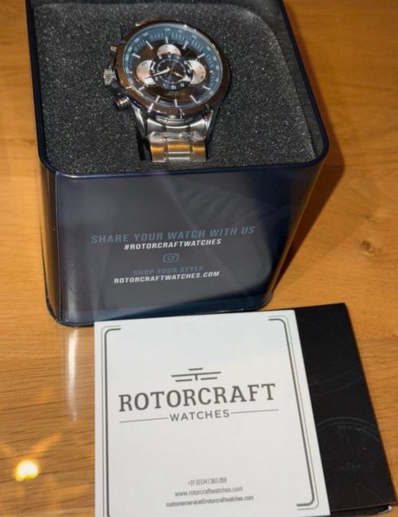 Rotorcraft Savage RC4501 herenhorloge, Ophalen, Zo goed als nieuw, Staal, Overige merken