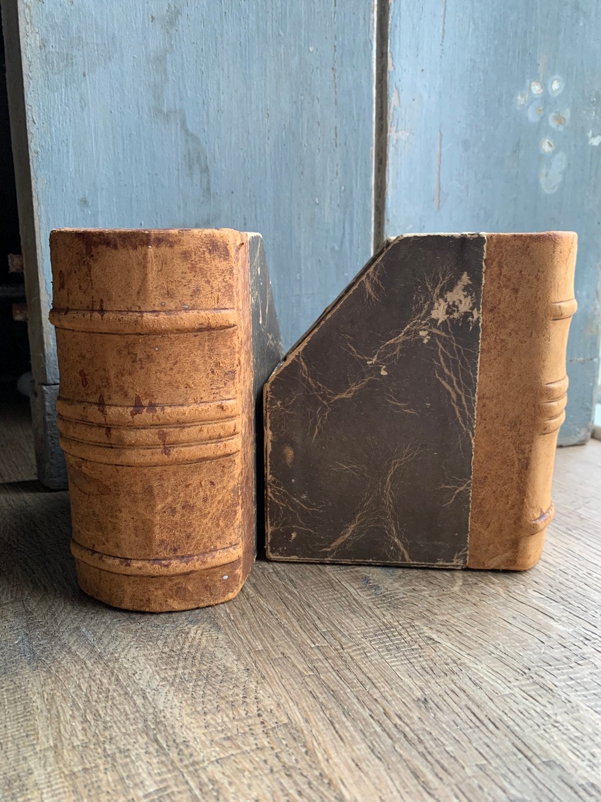 Antieke Engelse archiefdozen. Leer “Bikkel”, Antiek en Kunst, Ophalen of Verzenden