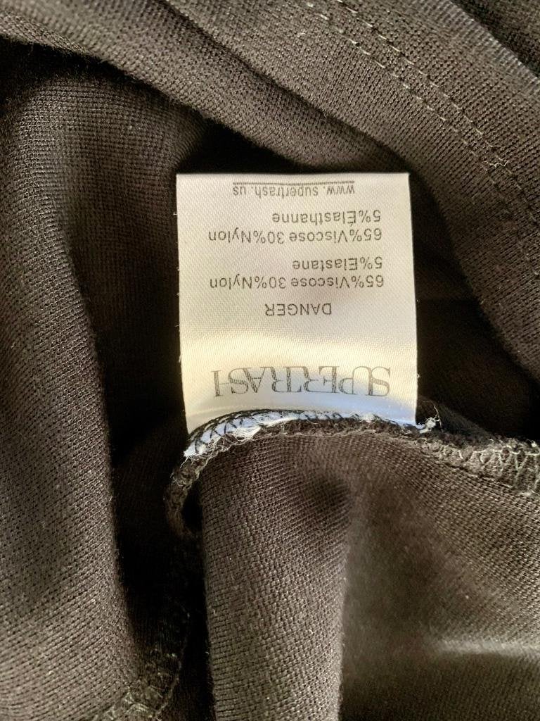 E120 SuperTrash: maat XS=34 jurk feestjurk  zwart jurkje, Supertrash, Zwart, Ophalen of Verzenden, Zo goed als nieuw