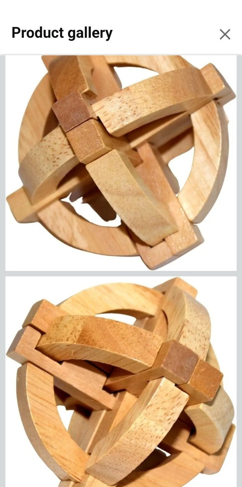 Houten 3D Puzzel Hersenkraker, Ophalen of Verzenden, Gebruikt, Puzzelen